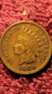 1906 P Indian Head Cent Woody Improper Alloy Mix - Picture 1 of 4