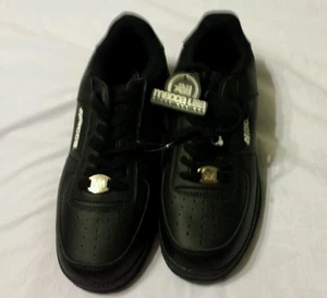 Zapatos para hombre La Meca talla 8,5 negros moda tenis sh5 - Imagen 1 de 5
