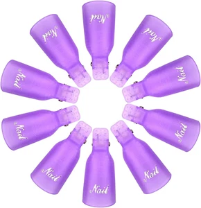 Nail Polish Remover Clips Set, Nails Art Gel Cap Soak off Clip UV Manicure Acryl - Picture 1 of 12