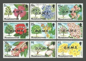 Montserrat Stamps 1976 Flowering Trees - Official O.H.M.S - F/VF - CTO - NH - Picture 1 of 1