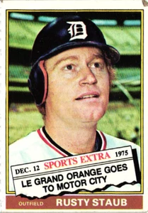 1976 Topps - Traded Rusty Staub #120T Sports Extra Dec. 12, 1975 - Picture 1 of 2