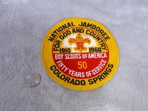 1960 National Jamboree Boy Scouts of America PATCH Colorado Springs Never Sewn - Picture 1 of 2