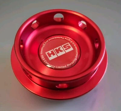 HKS Oil Cap - RED - Fits Mitsubishi Lancer Evo Evolution 3 4 5 6 7 8 9 Colt etc — 第 1/4 张图片