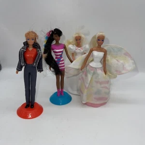 Vtg Lot Barbie Dolls Mini Happy Meal McDonalds Toy 90s Mattel 5" - Picture 1 of 11