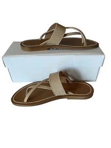 K. Jacques Nehru Sandals 39 US 7.5 St Tropez Natural Nubuck NIB $315 Slip On - Picture 1 of 8