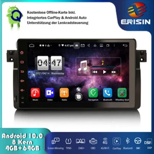 64GB Android 10 Autoradio DAB+DSP CarPlay Navi BMW 3er E46 318 M3 Rover 75 MG ZT - Bild 1 von 12