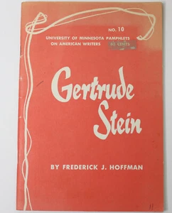 University Of Minnesota Pamphlets On American Writers No.10 Gertrude Stein - Bild 1 von 12