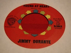 Jimmy Durante 7" 45 RPM Warner Bros. 5382 September Song Young At Heart Vinyl - Picture 1 of 5