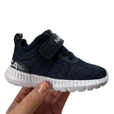 Nautica Baby Infant Boy's Slip-on Sneakers Size 5 Navy Blue Lightweight Shoes - Image 1 of 4