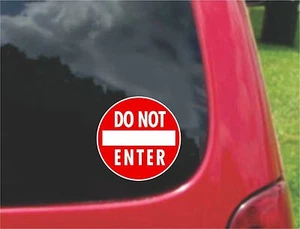 Juego de calcomanías pegatinas con señal de advertencia para interiores/exterior - Imagen 1 de 3