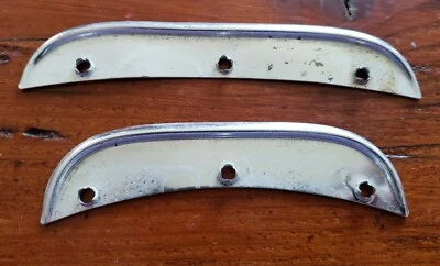 Mercedes Benz 240D 1975 reposabrazos de puerta moldura cromada 1 par OEM Foto 1 de 4