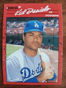 KAL DANIELS LOS ANGELES DODGERS 1990 DONRUSS BASEBALL CARD #432 - Picture 1 of 1