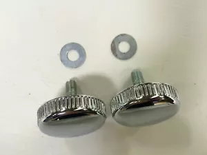 Harley Battery Side Cover Decorative Knobs Knucklehead Panhead Shovelhead Trim - Picture 1 of 12