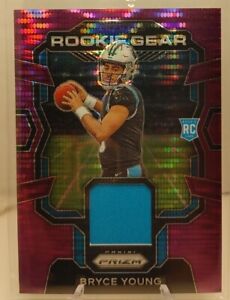 Bryce Young 2023 PRIZM ROOKIE GEAR Purple Wave! SP PRIZM Exclusive Panthers QB
