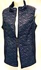 Plus Sz Xs/ 14 Ts Taking Shape Lost Paths Vest Navy Quilted Coat Nwt!$130