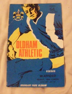 1965 1966 OLDHAM ATHLETIC V WATFORD - Picture 1 of 1