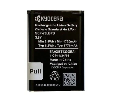 New OEM Original Kyocera Battery SCP-73LBPS For DuraXV Extreme E4810 1770mAh