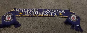 Wilfrid Laurier University Golden Hawks Knit Sports Scarf 60" - Picture 1 of 3