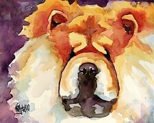 Chow Chow Dog 11x14 signed art PRINT from painting RJK