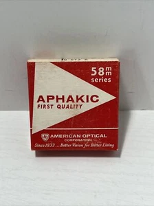 American Optical Vintage Aphakic Tillyer 58mm Lens - Bild 1 von 4