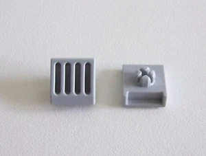 PLAYMOBIL (4107) SYSTEMx - Lot de 2 Clips Gris Lumières 3186 3353 3886 - Imagen 1 de 1