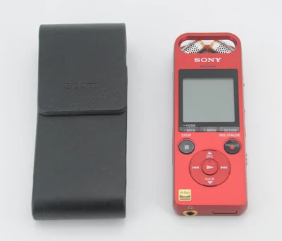 SONY ICD-SX2000 Stereo IC Recorder 16GB High Linear PCM 192KHz 24bit --Red - Image 1 of 4