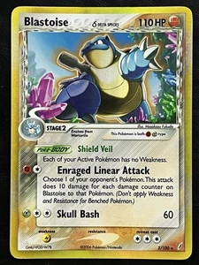 Pokemon Blastoise Delta Species Holo - Crystal Guardians - 2/100 LP - Bild 1 von 2