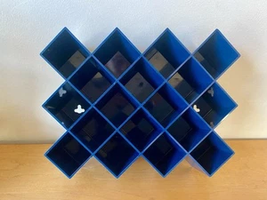Vintage Copco Honeycomb Spice Rack Wall Storage Blue Mid Century Post Modern MCM - Picture 1 of 4