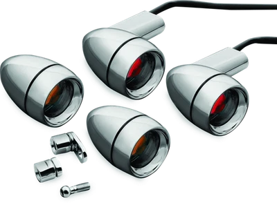 Kit de señal de giro Kuryakyn estilo tardío cromado | P/N 2317 Foto 1 de 3