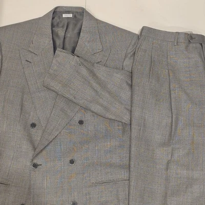 DEFECTOS Brioni 2 piezas Traje Para Hombres 46r 38x32 Gris Glen Cuadros Pata de Gallo Lana Italia De Colección  Foto 1 de 4