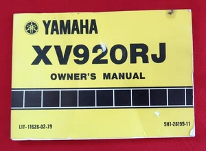 Yamaha XV920RJ Owners Manual - Picture 1 of 5