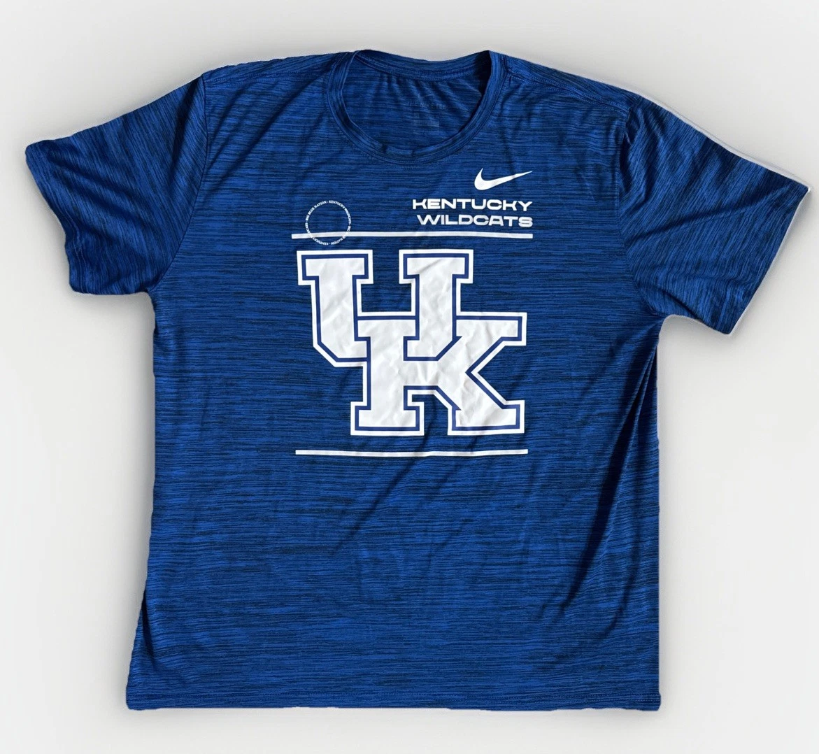 NCAA Kentucky Wildcats Football Icon T-Shirt - Men's Basic Tee, Short Sleeve, 100% Cotton (Large, Shock Blue) - View #11