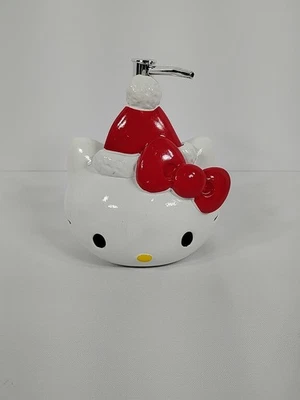 NUEVO Sanrio Hello Kitty con Sombrero Rojo Papá Noel Jabón Navidad Loción Bomba Dispensador Foto 1 de 3