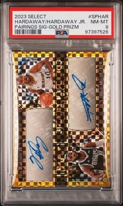 2023 Panini Select Tim Hardaway Jr Gold Doppia Maglia Auto #10/10 - PSA 8 - Foto 1 di 2
