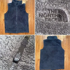 The North Face Big Boys 18-20 Los Gatos Style Fleece Vest Charcoal Gray EUC - Picture 1 of 14