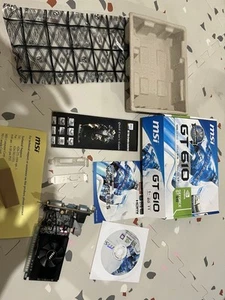 MSI GeForce GT 610 1GB Low Profile N610GT-MD1GD3/LP Excellent. Open Box - Picture 1 of 6