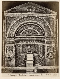 1880s Albumen Print Pompei Fontaine Mosque Rue Mercurio Italy Photograph - Bild 1 von 2