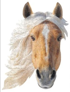 Jigsaw Puzzle Animal Horse Palomino Freeform shaped 300 piece NEW 15" x 20" - Picture 1 of 1