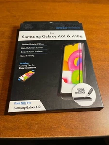 DuraGlass Tempered Glass Screen Protector for Samsung Galaxy A01 and A10e - Picture 1 of 1