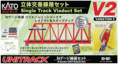 KATO N gauge inner double track endless set V2 20-861 railroad model rail set - Image 1 of 4
