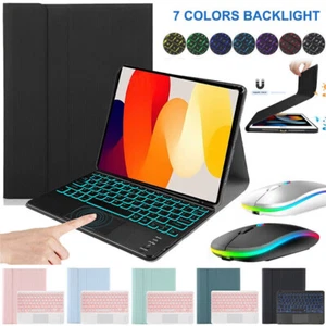 For Xiaomi Mi Pad 5/5 6 Pro/Redmi Pad SE/Pad 10.61" Touchpad Keyboard Mouse Case - Picture 1 of 57