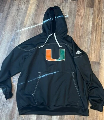 Sudadera de béisbol 2022 Miami Hurricanes Adidas emitida por el equipo #35 XXL negra Foto 1 de 4