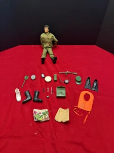 Vintage 1964 Talking G.I. Joe Doll works with accessories - Picture 1 of 8