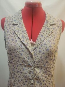 Easel Button-Down Collared Floral Dress. Size Large