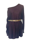 Witchery Chocolate Brown SILK CASHMERE Blend Long Sleeve Knit Pullover Size XS/M
