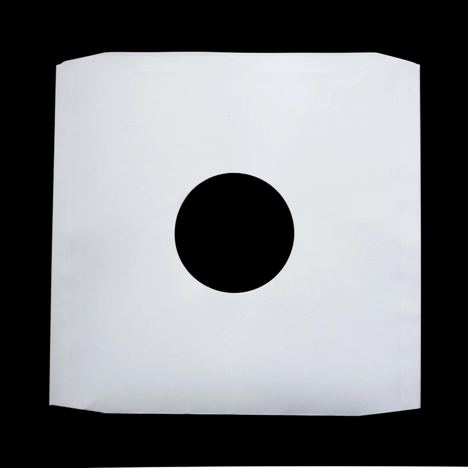 12" Vinyl Record Inner Sleeves White Paper Replacement Premium Acid Free New Foto 1 de 1