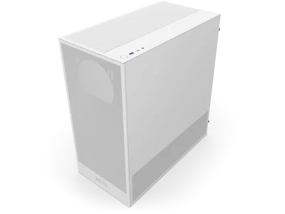 NZXT H Series H5 Flow 2024 Edition ATX Mid Tower Chassis All White Color - Image 1 of 4
