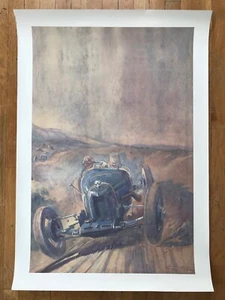 Poster Reproduktion Geo Ham 1920er Rennwagen 1928 Illustration Magazin Cover - Bild 1 von 5