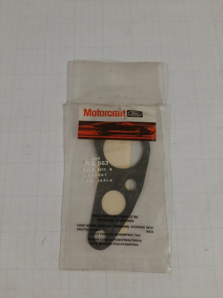 1989-1995 FORD TAURUS W/3.0L-V6 ENGINE COOLANT OUTLET GASKET; RG563/E9DZ-8255-B - Image 1 of 1