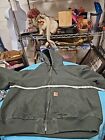 Vintage Carhartt J130 MOS Quilted Hooded Jacket Size 3XL Green Workwear